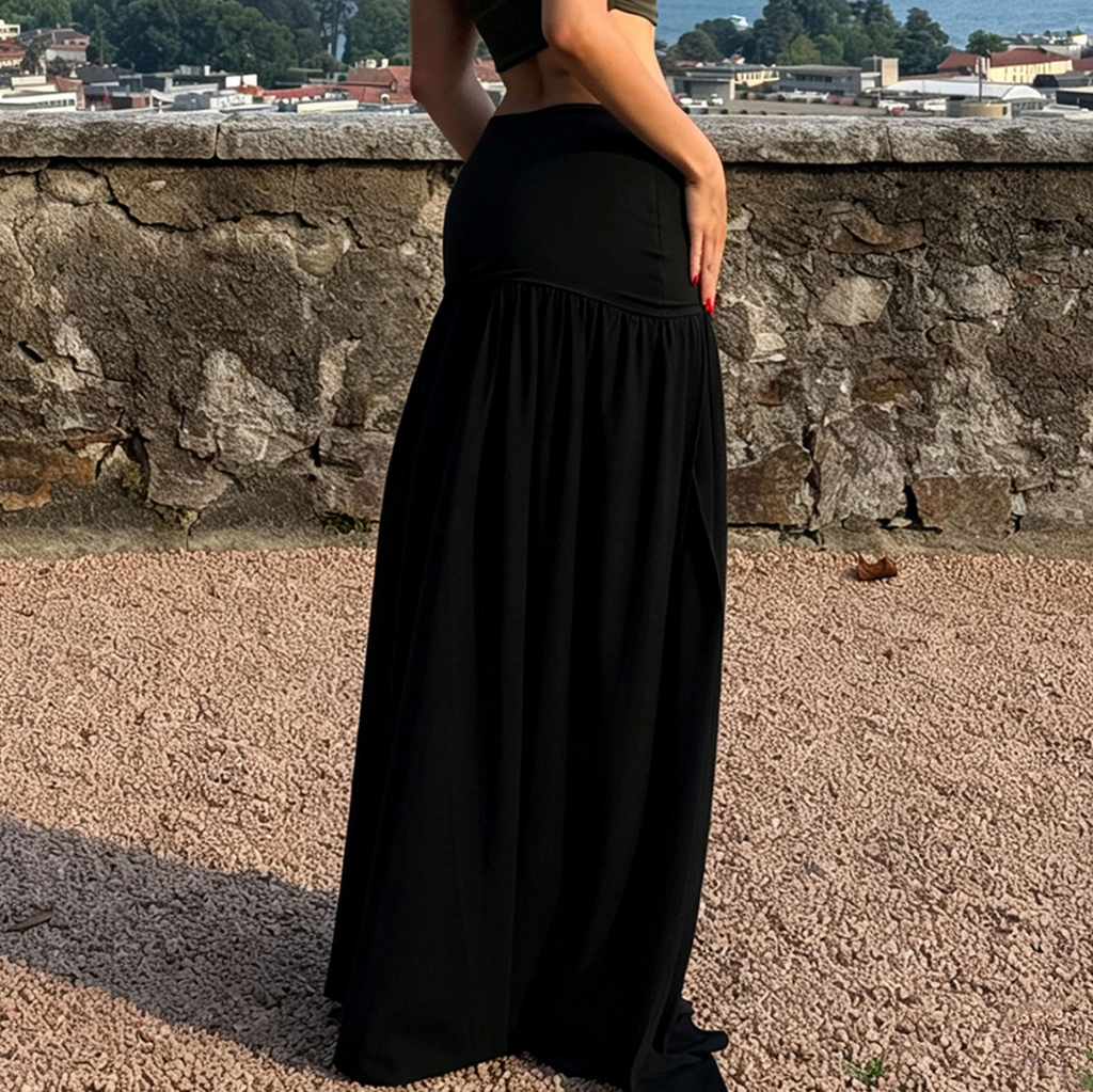 Women's High-Waisted A-Line Skirt