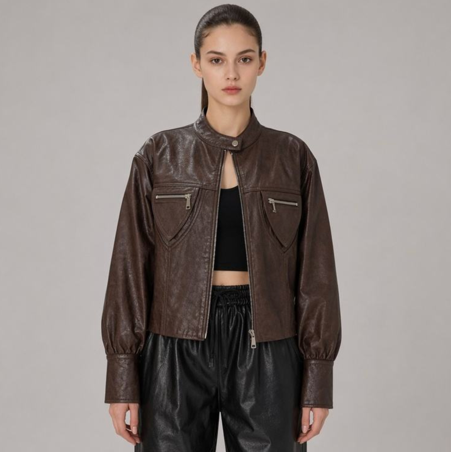 Thick Full-Sleeve Zipper Coat
