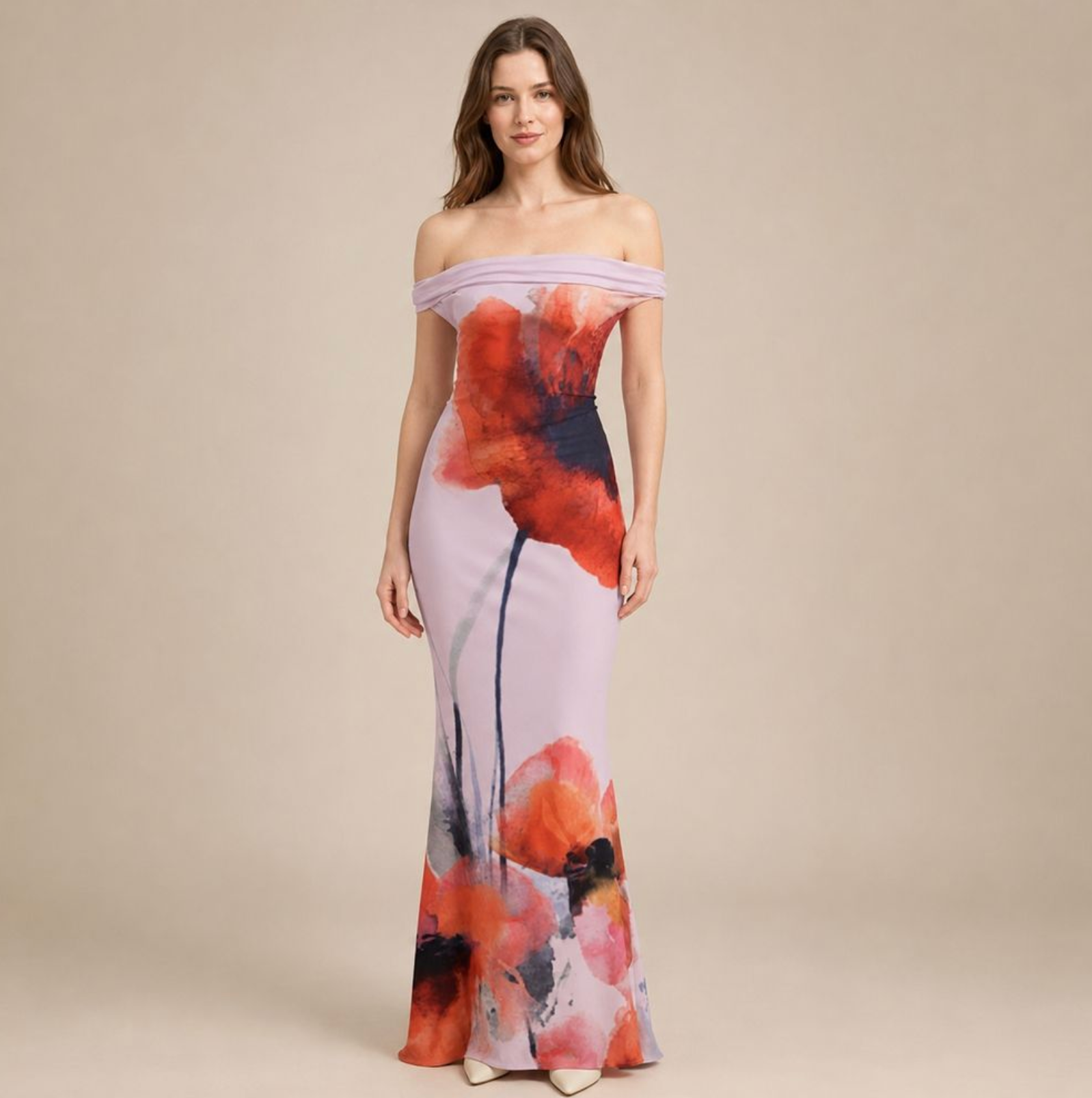 Women's Off-Shoulder Maxi Dress